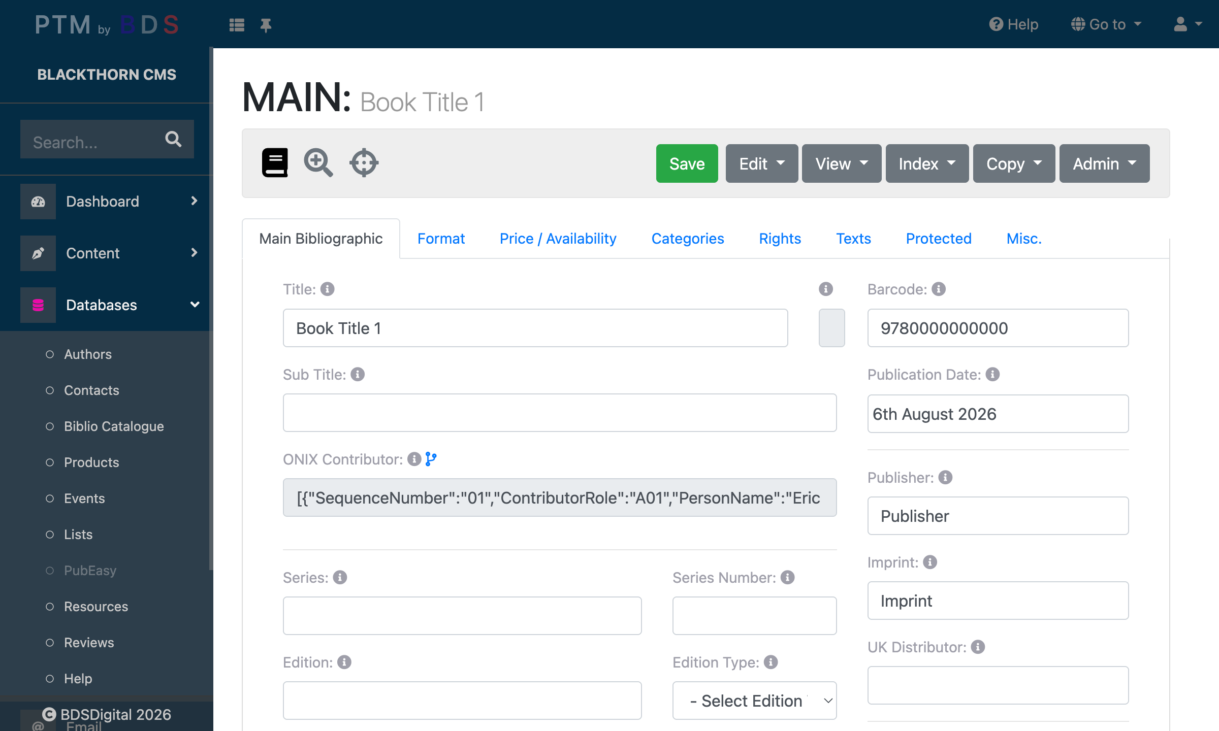 Bibliographic Record