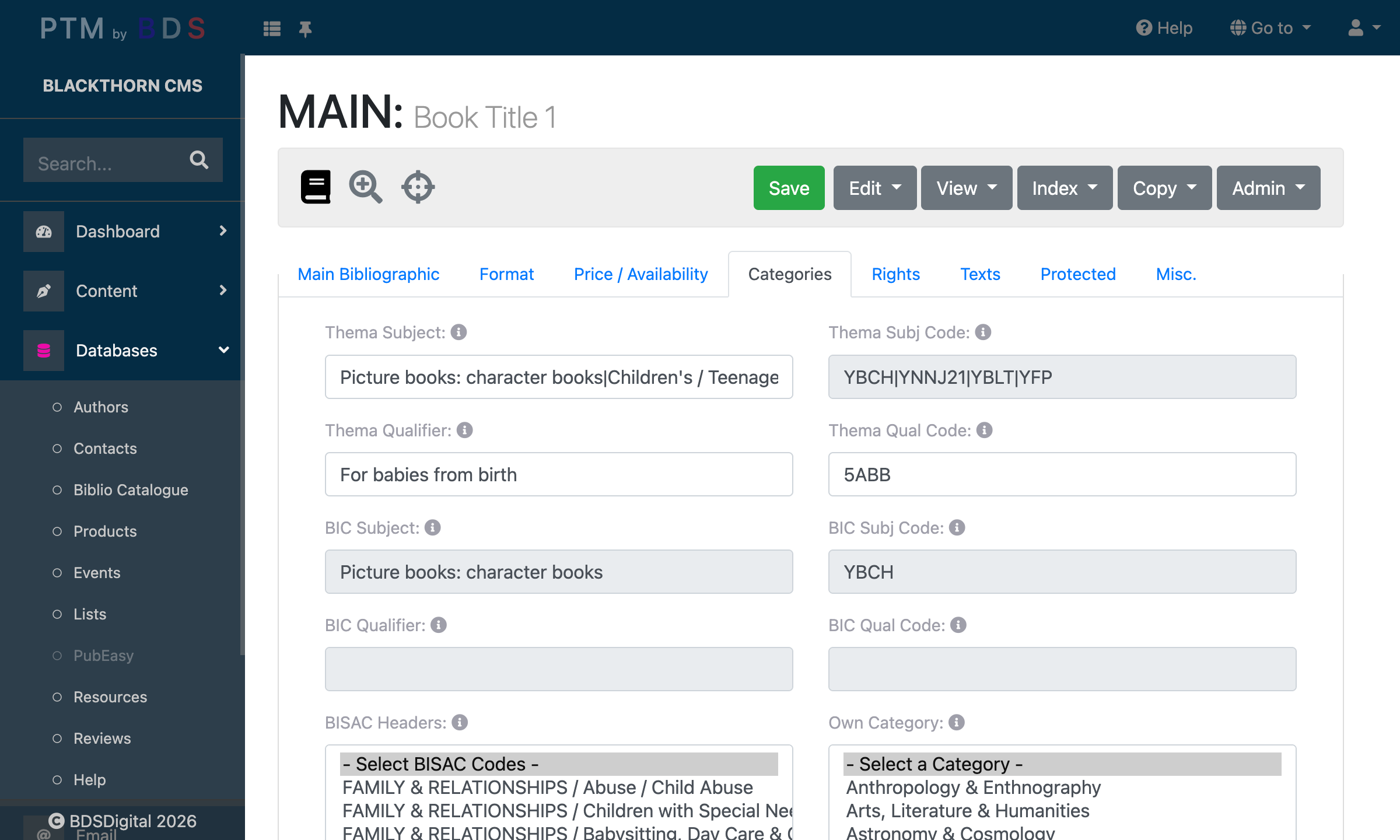 Title Categorisation